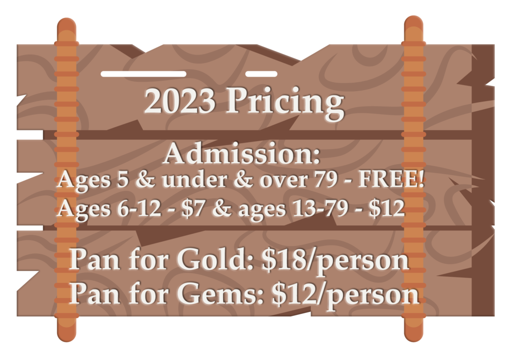 2023 pricing on a wooden sign