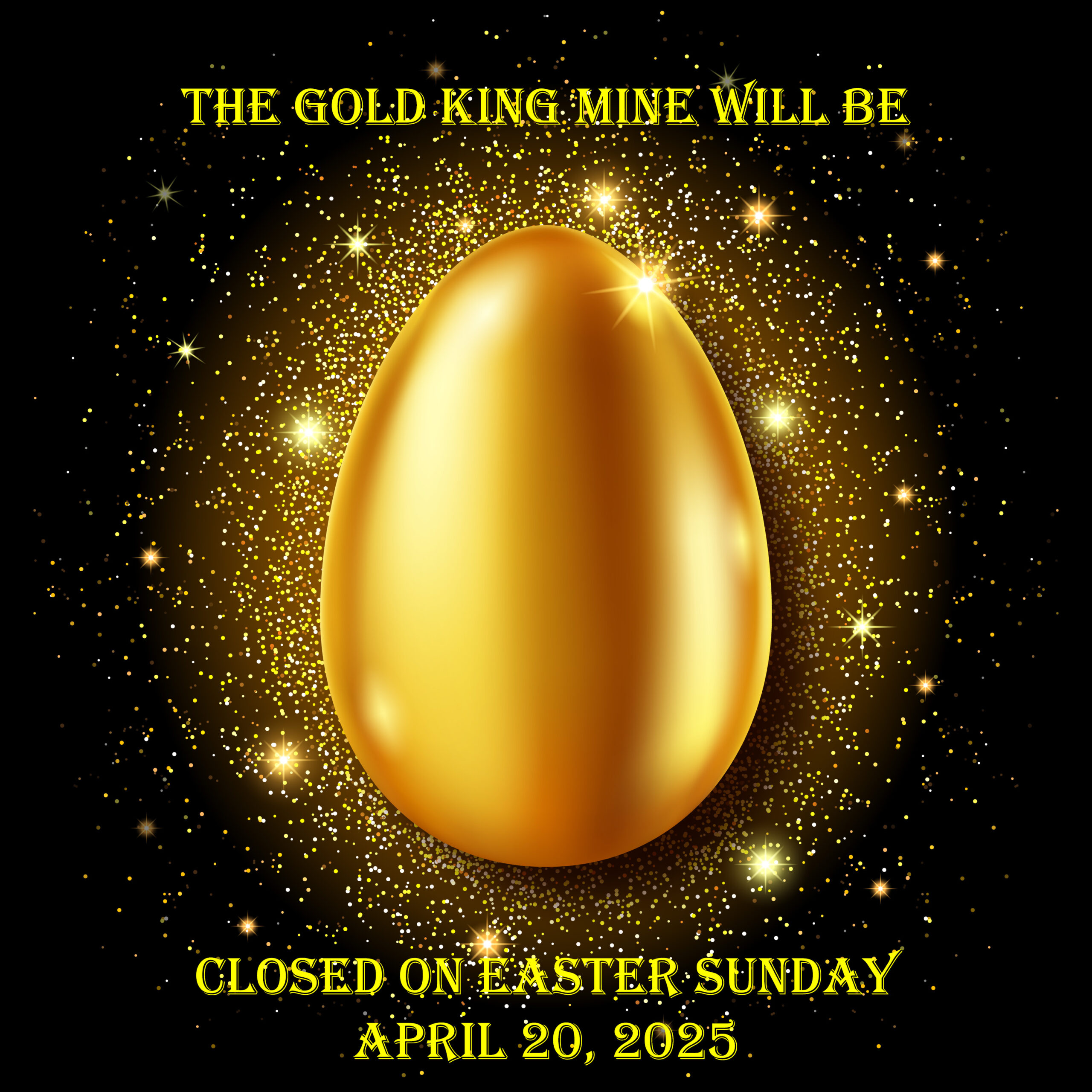 a golden easter egg background